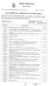 Degree 2nd Year Exam Routine 2025,National University Exam Schedule,Degree Exam Preparation Tips,NU Exam Guide,Degree 2nd Year Bangladesh,Exam Tips for National University,